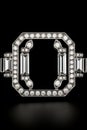 an art deco style diamond brooch