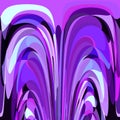 art-deco style smooth arch as purple fantasy