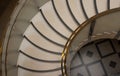 Art Deco style spiral staircase from above Royalty Free Stock Photo