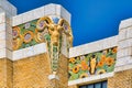 Art Deco Terra Cotta Decoration on the Historic Expo Square Pavilion in Tulsa, Oklahoma