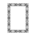 Art Deco vintage frame. Royalty Free Stock Photo