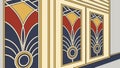 Art Deco Wall Panels: Elegant Interior Decor Elements, vector design Generative AI Royalty Free Stock Photo