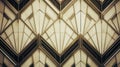 Art deco wallpaper with geometric patterns, AI