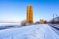 Art deco water tower at the Westeinder Plassen lake in Aalsmeer - Noord-Holland - The Netherlands