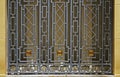 Art deco window ornamental grid detail, Belo Horizonte, Brazil