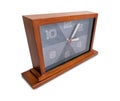 Art deco wooden clock