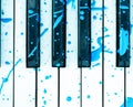 Art decoration, music design, old piano keyboard. Royalty Free Stock Photo