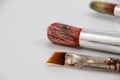 Art dirty brushes photograph Royalty Free Stock Photo