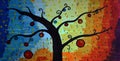 Art Drawing Abstract Copic color Tree imagination