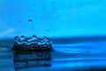 Art of a drop of drinking water Royalty Free Stock Photo