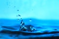 Art of a drop of drinking water Royalty Free Stock Photo