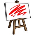 Art Easel Royalty Free Stock Photo