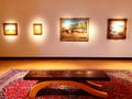 An art exhibition inside New Britain Museum of American Art Royalty Free Stock Photo