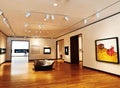 An art exhibition inside New Britain Museum of American Art
