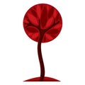 Art fairy illustration of tree, stylized eco symbol. Insight vector image on season idea, beautiful plant. Royalty Free Stock Photo