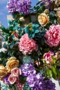 Art floral arrangement, colorful flowers for wedding