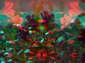 Art Flowers Glitch abstract nature