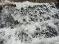 Art formations of the water while flowing