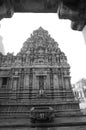 Art found on the architecture in ancient Hinduism temple in Thanjavur, India