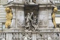 Art fragment of the Plague Column in Vienna