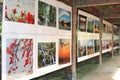 Art gallery typical Chinese artworks, Zhaoqing, China Royalty Free Stock Photo