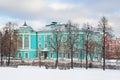 Art gallery of Ilya Glazunov in Moscow in winter