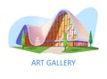 Art gallery or museum building, Exhibition studio