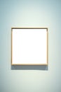 Art Gallery Museum Isolated Frame Contemporary White Wall Rectangular Clipping Path Royalty Free Stock Photo