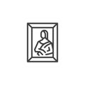 Art Gallery Museum line icon