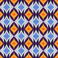 Art of Geometric Oriental ethnic ikat colorful seamless pattern