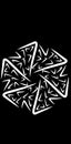 art with geometric shapes, spirals, generative or abstract art, created using algorithms or manual design