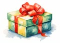 The Art of Giving: A Vibrant Gift Box with a Toon Shading Twist