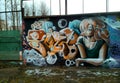 Art graffiti girl