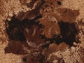 Art grunge brown ragged abstract pattern background Royalty Free Stock Photo