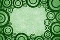 Art grunge circle green abstract pattern background Royalty Free Stock Photo