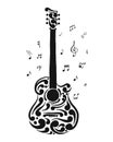 Art guitar, sketch for your design