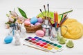 Art Happy Easter Sunday concept painting the Easter eggs for Easter day festival holiday Easter Royalty Free Stock Photo