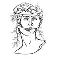 Art head of David Michelangelo