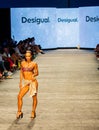 Art Heart Fashion Miami Swim Week - Desigual Fashion show. Models walking runway.