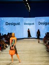 Art Heart Fashion Miami Swim Week - Desigual Fashion show. Models walking runway.