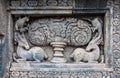 Art at Hindu temple Prambanan Royalty Free Stock Photo