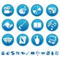 Art & hobby icons Royalty Free Stock Photo