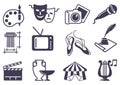 Art icons Royalty Free Stock Photo