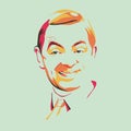 Mr bean vector art illustration