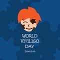 Classic blue World vitiligo day.