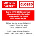 Alert message about COVID-19 Situation Royalty Free Stock Photo