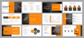 Business presentation backgrounds design template and page layout design for brochure ,book , magazine, annual report and company Royalty Free Stock Photo