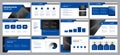 Business presentation backgrounds design template and page layout design for brochure ,book , magazine, annual report and company Royalty Free Stock Photo