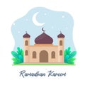 Illustration of Islamic flat design