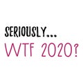 `Seriously... WTF 2020?` text on white background Royalty Free Stock Photo